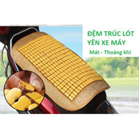 Đệm, Thảm Lót Yên Xe Máy Bằng Trúc Mát Thoáng Khí