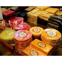 Đệm, tọa cụ, bồ đoàn vải gấm thêu hoa sen_ Dùng ngồi thiền, tụng kinh,..