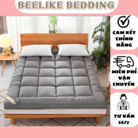 Đệm topper hàng cao cấp dày 5cm-7cm tấm đệm trải sàn gấp gọn gàng khi không sử dụng có chun cài 4góc