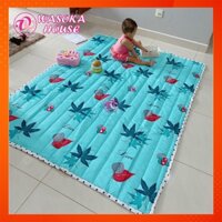 Đệm trải sàn mỏng cho bé nằm chơi, ngủ, nệm văn phòng, du lịch rất tiện lợi, vải Cotton Thắng Lợi thoáng mát