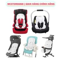 Đệm xe đẩy cho bé, ghế ngồi ô tô 2 mặt đa năng mặt trước mềm mại êm ái mặt sau thoáng khí