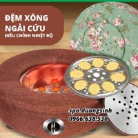 Đệm Xông Ngải Cứu Điều Chỉnh Nhiệt Độ, Ghế Xông Ngải Cứu Tặng Kèm Ngải, Ga Bọc Vệ Sinh Sang Trọng