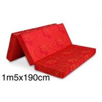 Đệm xốp pe bọc gấm 1m5 *1m9 gấp 3 tấm đủ độ dày cao cấp