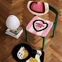 đệm,Cashmere ba chiều Họa tiết cá tính và bắt mắt,Kích thước 40x40 cm,Đẹp và thời trang.Mềm mại, thoải mái và không trơn trượt. nệm ghế, gối lót ghế, thảm ngồi bệt, lót ghế