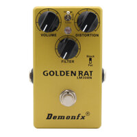 Demonfx Mới GOLDEN RAT Guitar Effect Pedal Fuzz Distortion Booster Với True Bypass