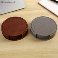 [Demtl] 6 Đế Lót Ly Da Hạt Gỗ Placemats Trà Và Cà Phê Đệm Thanh Gia Đình Quầy Cách Nhiệt Giá Chống Dính VN