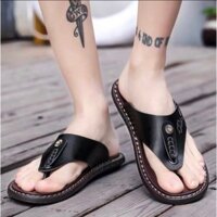 Đền 1 triệu nếu phát hiện giả da. Dép tông nam da bò bản to ,đế khâu full chắc chắn .Dáng ôm chân cực chắc chắn.