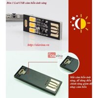 Đèn 3 Led USB cảm biến ánh sáng - [OLS]