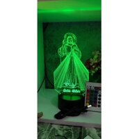 Đèn 3d hình chúa Giesu mẫu 1