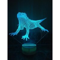 Đèn 3d led - Iguana