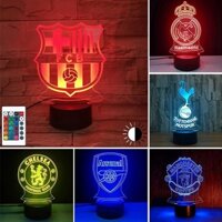 Đèn 3D Led Logo CLB Bóng Đá Đèn Ngủ 3D Trang Trí & Quà Tặng Độc Đáo