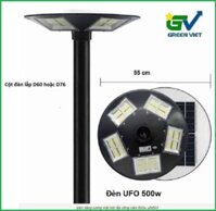 Đèn 500w – Đèn năng lượng mặt trời tấm pin liền 500w UFO