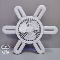 Đèn 6 lá hình chữ U mới LED gấp lá đèn E27B822 vít UFO đèn điện áp rộng đèn quạt làm mờ