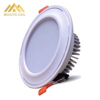 Đèn âm led trần mặt cong 5w viền trắng