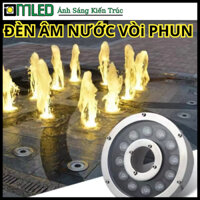 Đèn Âm Nước, Đèn Âm Nước Bánh Xe, Đèn Led Lắp Đài Phun Nước, Hồ Cá Koi Dạng Bánh Xe
