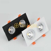 ĐÈN ÂM TRẦN ĐÔI 3 MÀU 7W x 2 (led downlight,mắt trâu)