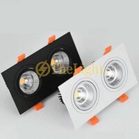 ĐÈN ÂM TRẦN ĐÔI 3 MÀU 7W x 2 (led downlight,mắt trâu)