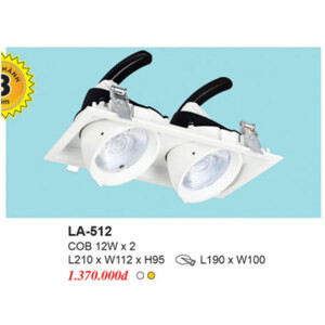 Đèn âm trần Euroto LA-512