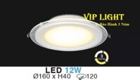 ĐÈN ÂM TRẦN KIẾNG ( MẶT KÍNH ) LED BA CHẾ ĐỘ ĐỔI MÀU 12W HUFA AT-59 LED 12W 3 MÀU