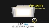 ĐÈN ÂM TRẦN KIẾNG ( MẶT KÍNH ) VUÔNG LED BA CHẾ ĐỘ ĐỔI MÀU 9W HUFA AT-62 LED 9W 3 MÀU