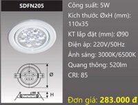 ĐÈN ÂM TRẦN LED CHIẾU ĐIỂM 5W DUHAL DFN205