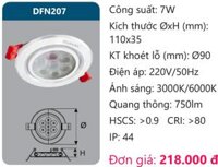 ĐÈN ÂM TRẦN LED CHIẾU ĐIỂM 7W DUHAL DFN207