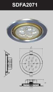 Đèn âm trần led chiếu điểm 7w SDFA2071