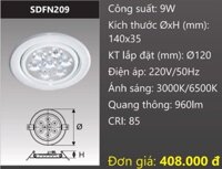 ĐÈN ÂM TRẦN LED CHIẾU ĐIỂM 9W DUHAL DFN209