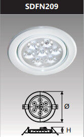Đèn âm trần led chiếu điểm 9w SDFN209