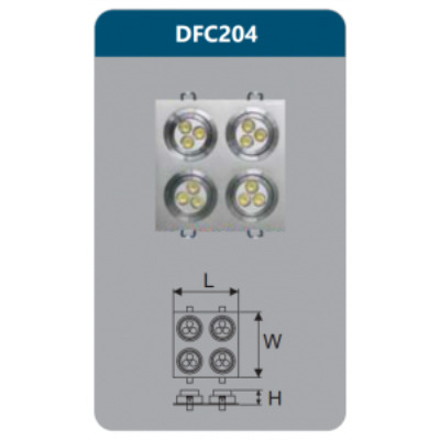 Đèn âm trần led chiếu điểm Duhal DFC204
