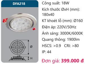 Đèn âm trần led chiếu điểm Duhal DFA218
