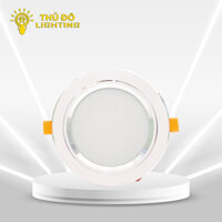 Đèn âm trần viền bạc P110 – 12w: Nhôm sơn tĩnh điện, chóa tản quang, chip led MD, 3 chế độ ánh sáng