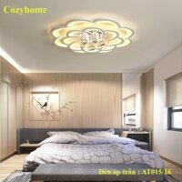 Đèn áp Trần - Đèn Led áp Trần hình hoa pha lê 20 cánh T28 3 chế độ ánh sáng - Có điều khiển Từ Xa