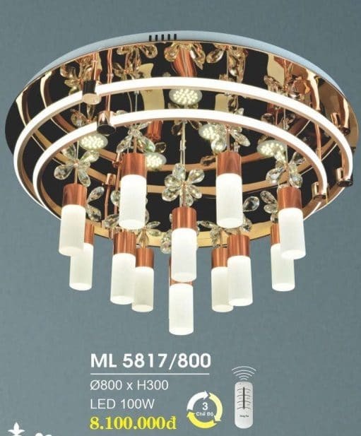 Đèn áp trần LED 3 chế độ ánh sáng Ø800mm ML5817/800