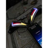 Đèn audi xi nhan  xe Sirius Fi audi 3D-Đổi màu qua app điện thoại-Lắp đặt dễ dàng-Phụ tùng phụ kiện xi nhan