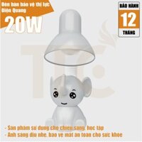 Đèn bàn bảo vệ thị lực Điện Quang (kiểu con voi, xám, bóng led daylight)