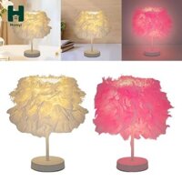 Đèn bàn bóng lông vũ Đèn bàn LED trang trí cho phòng khách, đầu giường, phòng khách, tiệc tùng, năm mới,