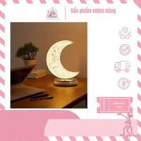 Đèn Bàn Cảm Ứng Hình Mặt Trăng, Đèn Để Bàn Mặt Trăng 3 Màu, Đèn LED Không Khí Dễ Thương Đèn Ngủ Cho Phòng Ngủ