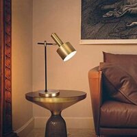 Đèn bàn chao mạ đồng đơn giản B01 - Đèn bàn làm việc, học tập, trang trí phòng khách, đèn decor nghệ thuật