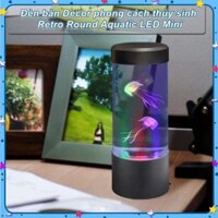 Đèn bàn Decor Phong cách thủy sinh bể sứa Retro Round Aquatic LED Mini 💯Store VN💯