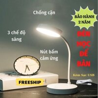 Đèn Bàn, Đèn Học Để Bàn Đọc Sách Làm Viêc LED Chống Cận, Cảm Ứng Tích Điện, Đèn Duy Thắng