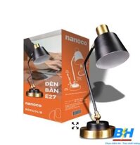 Đèn Bàn Đui E27 Cổ Điển Nanoco Kèm Bóng 5W NDKC04IB