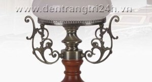 Đèn bàn gỗ gốm T5005