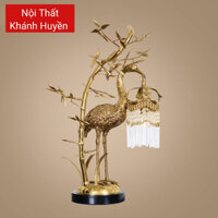 ĐÈN BÀN HẠC CẦM ĐỒNG PHA LÊ YB8180-2