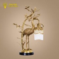 Đèn Bàn Hạc Cầm Đồng Pha Lê ĐB70