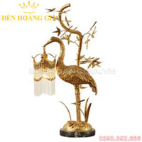 Đèn bàn Hạc cầm đồng Pha lê Rolux-DBYB8180-2 (Bộ)