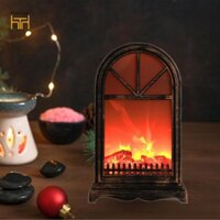 Đèn bàn hiệu ứng ngọn lửa LED Đèn bàn nhỏ ấm cúng Đèn sưởi không cháy cho ngày lễ Giáng sinh trong nhà Phòng ngủ ngoài trời