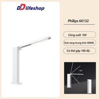 Đèn bàn học bảo vệ mắt Philips 66132 LED 5W ánh sáng trung tính 4000K, 3 cấp độ sáng