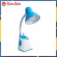 Đèn Bàn Học Chống Cận, Liền Hộp Đựng Bút và Hình Thú Đáng Yêu, Kèm Bóng LED 5W Cắm Điện 220V, Bảo Hành 2 Năm - RL24 XANH,VÀNG 3000K