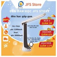Đèn Bàn Học, Đèn Bàn Làm Việc Gấp Gọn JFS Store  Ánh Sáng Tự Nhiên Bào Vệ mắt Tích Hợp Pin Lithium